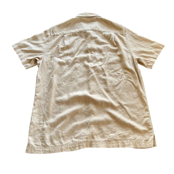 Scotch & Soda Linen Woven Short Sleeve Button Up Shirt M - Picture 5 of 5